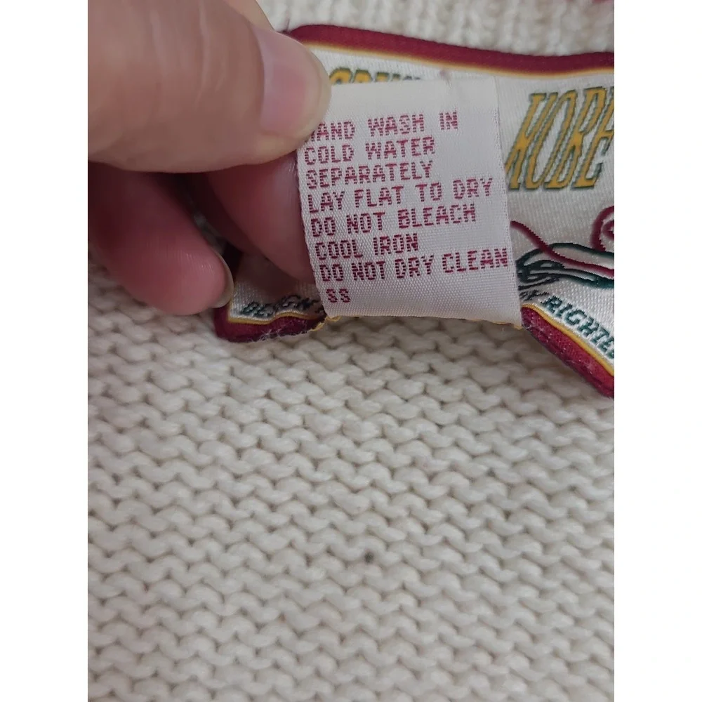Vintage 1990s Knitted Sweater Vest Kitchen Theme Cottagecore Sz 2X Grandmacore - Picture 8 of 10